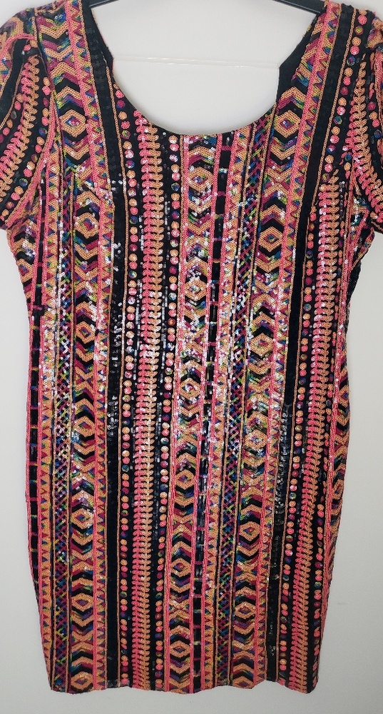 Colorful Sequins Dress